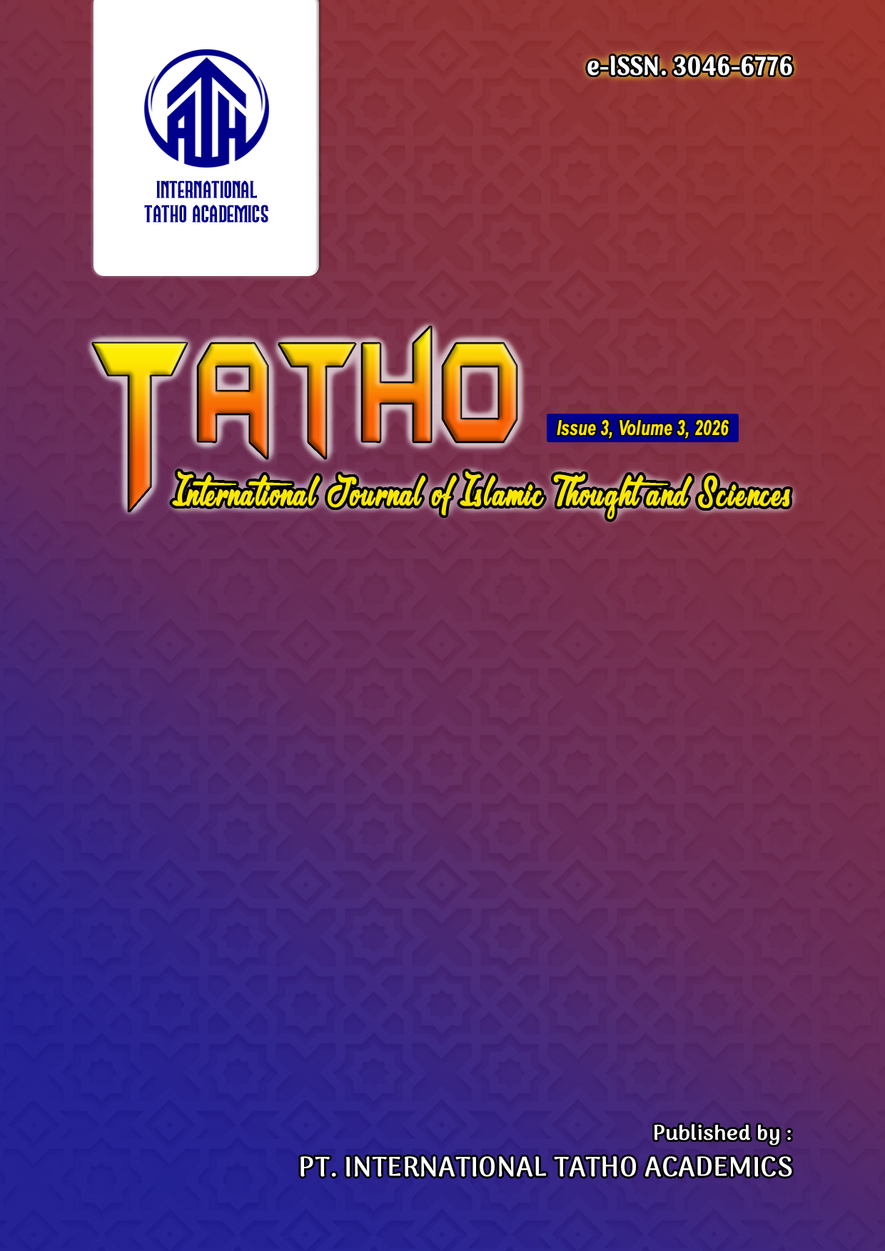 					View Volume 3, Issue 3 (2026)
				